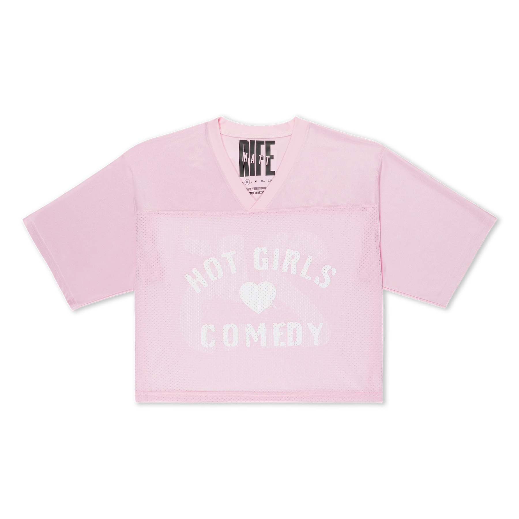 Hot Girls Cropped Pink Jersey