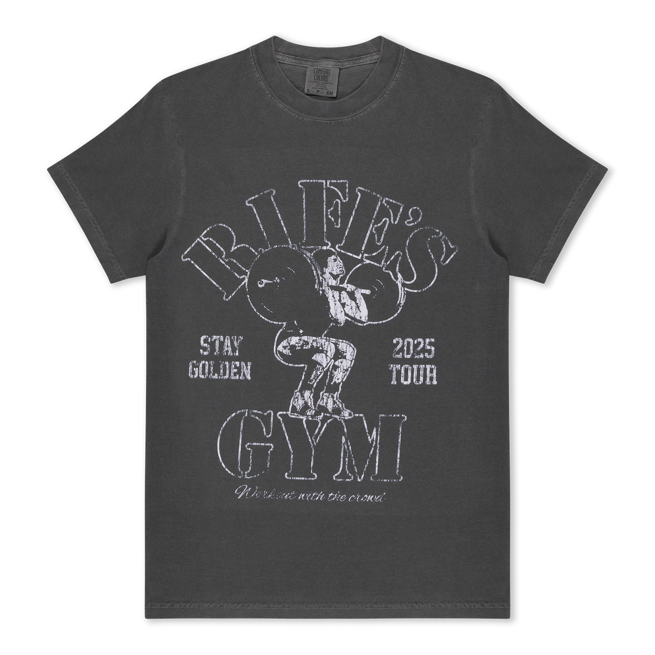 Rife's Gym Faded Black T-Shirt