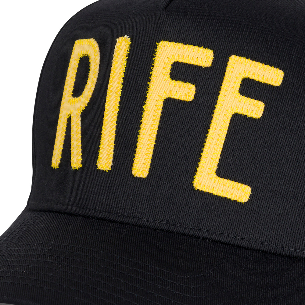 Rife Applique Black Hat