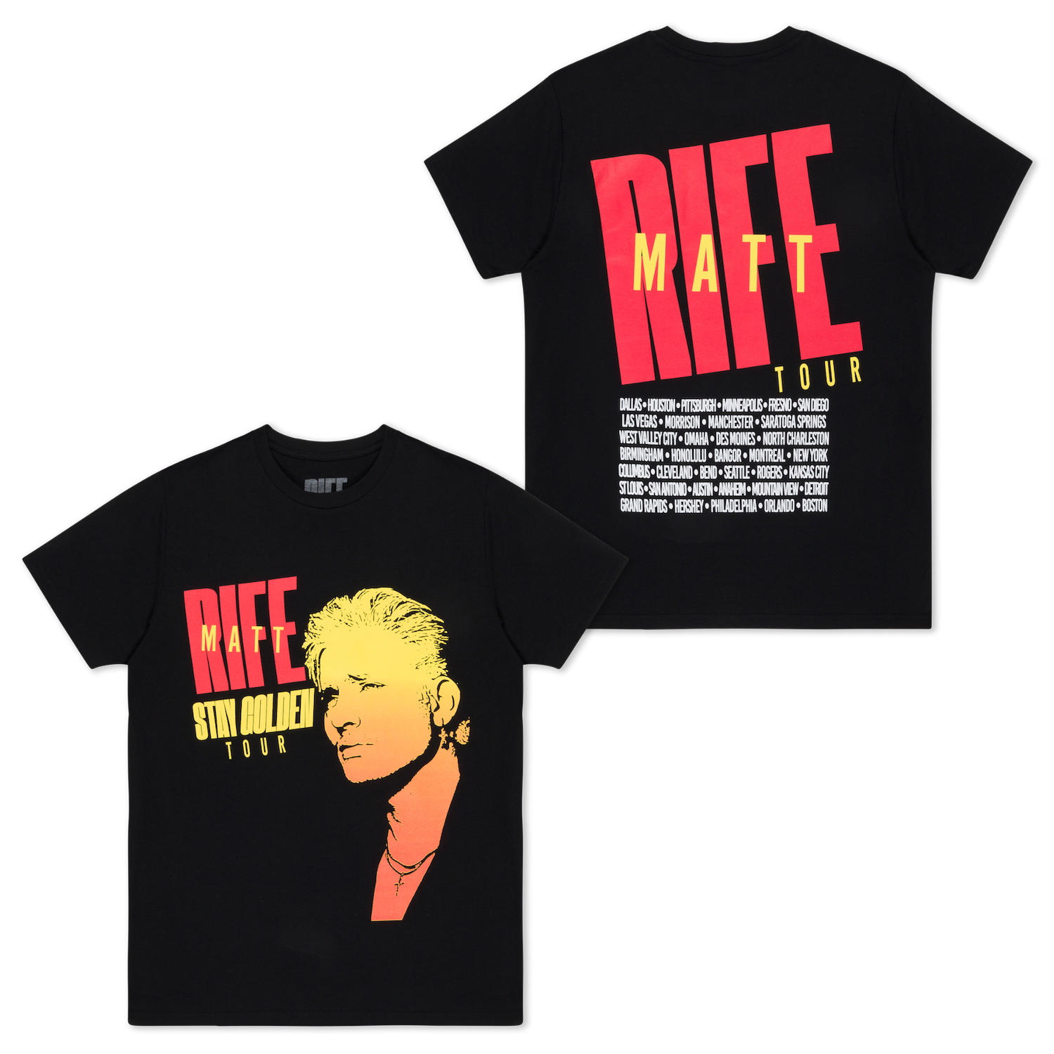 Stay Golden Tour Black T-Shirt