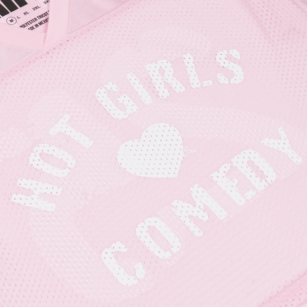 Hot Girls Cropped Pink Jersey