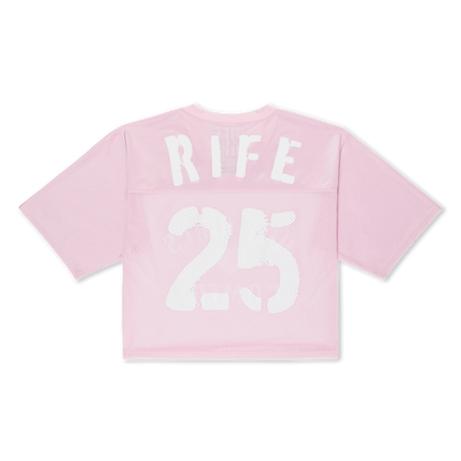 Hot Girls Cropped Pink Jersey